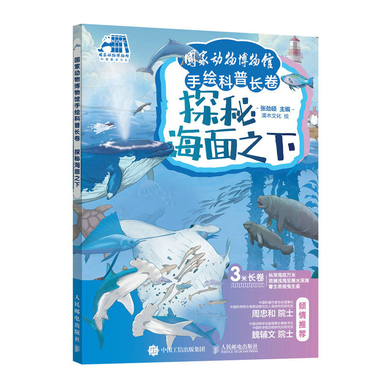 国家动物博物馆手绘科普长卷 探秘海面之下