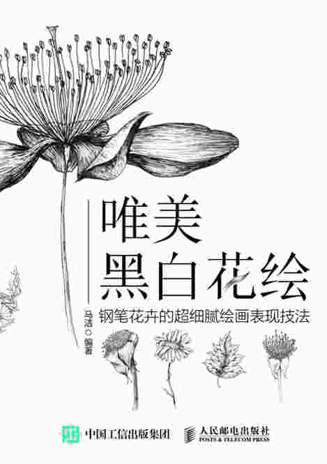 唯美黑白花绘：钢笔花卉的超细腻绘画表现技法