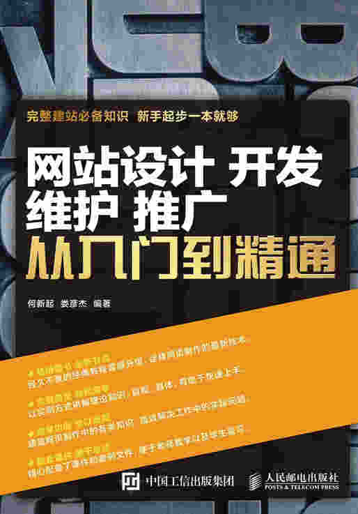 网站设计 开发 维护 推广 从入门到精通